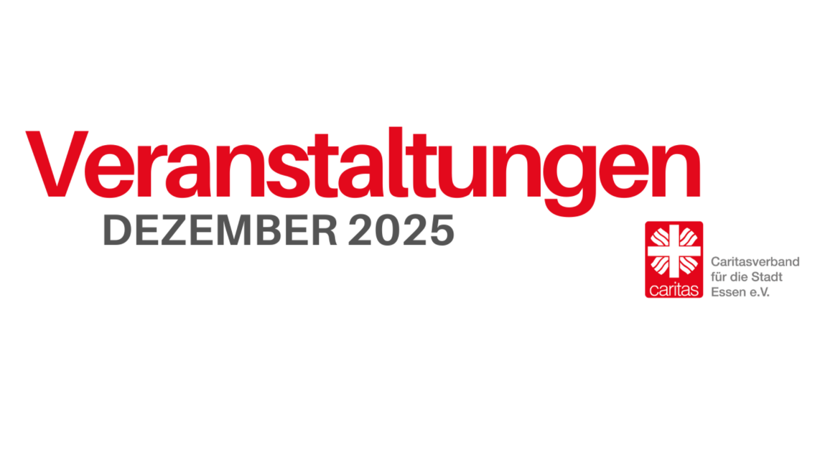 Veranstaltungen Dezember 2025 Caritas