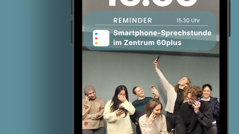 Motiv zum Thema: Smartphone-Sprechstunde im Zentrum 60plus
